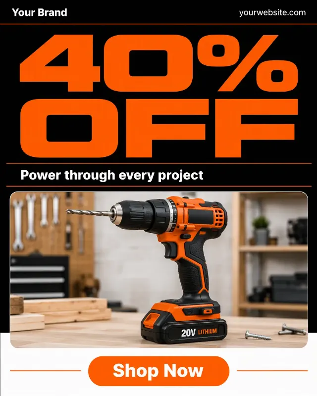 Safety Orange Hardware Sale Instagram Post