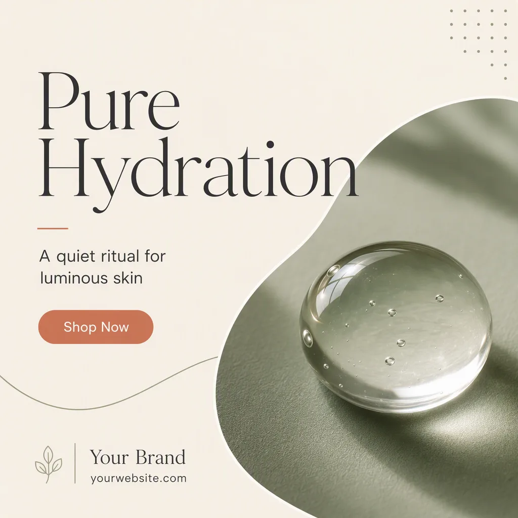 Sage Green Skincare Glass Drop Post