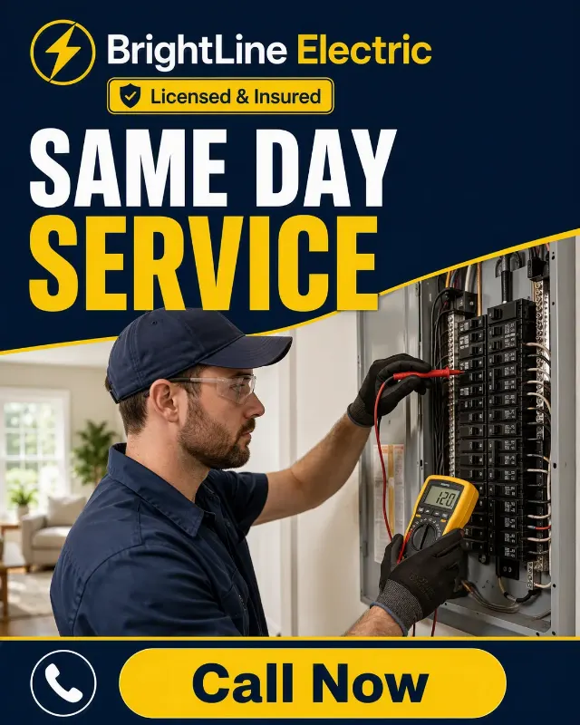 Same Day Electrician Facebook Ad