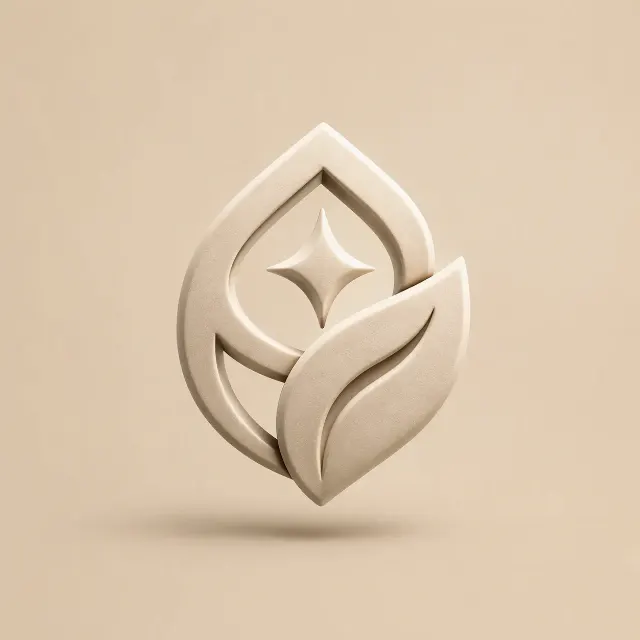Sculpted 3D Logo Icon Mockup
