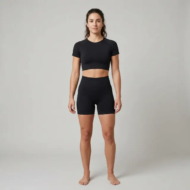 Seamless Activewear Full Body Model Photo