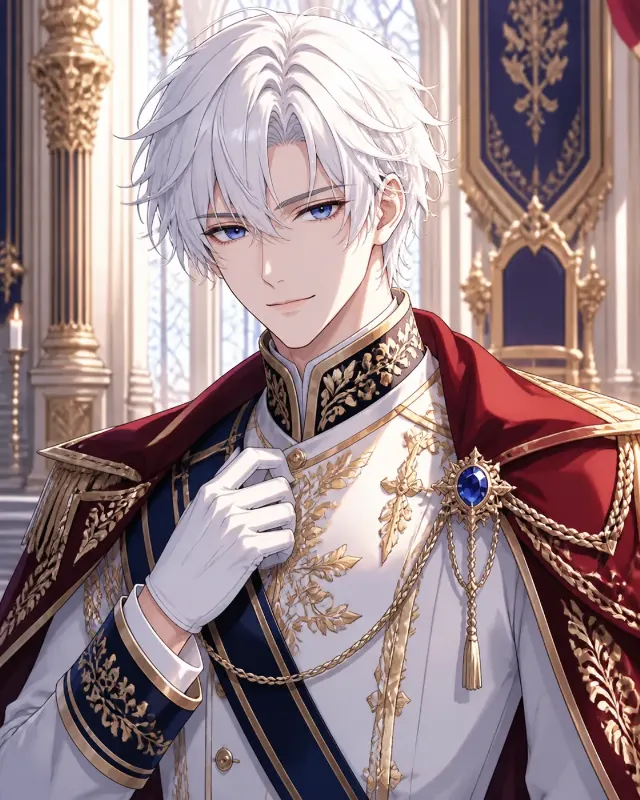 Shoujo Anime Prince In An Ornate Palace