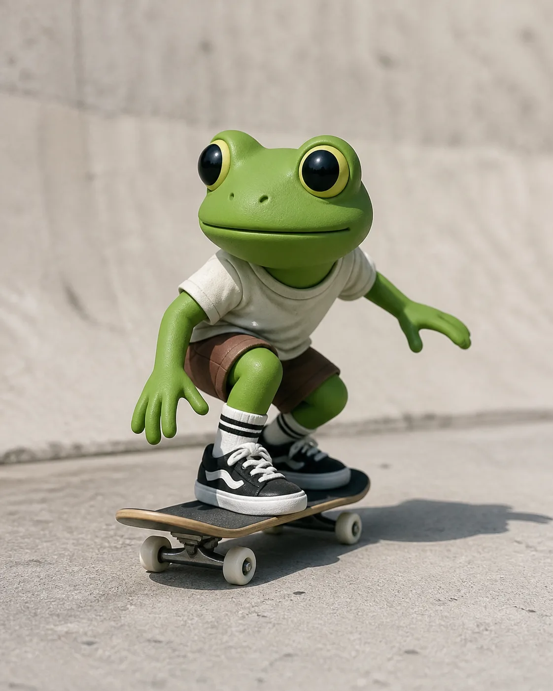 Skateboarding Frog Vinyl Figurine