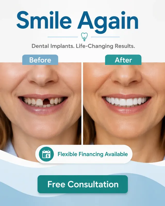 Smile Again Dental Implants Facebook Ad
