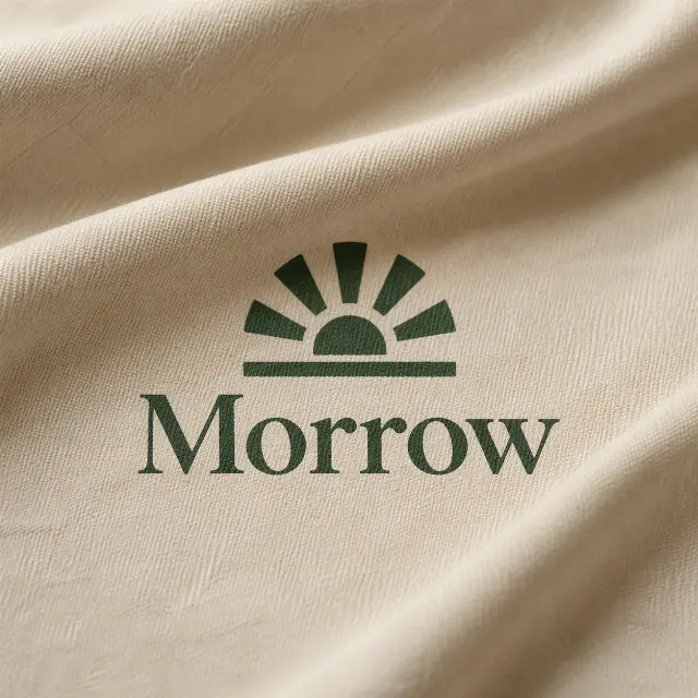 Soft Fabric Logo Mockup With Fold Shadows