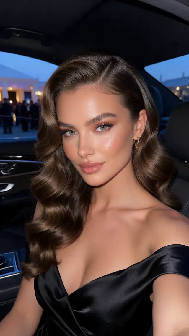 Soft Glam Car Selfie Before An Event