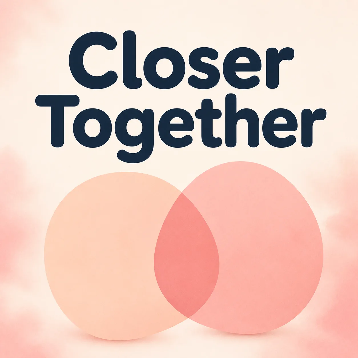Soft Pink Abstract Relationship Podcast Cover