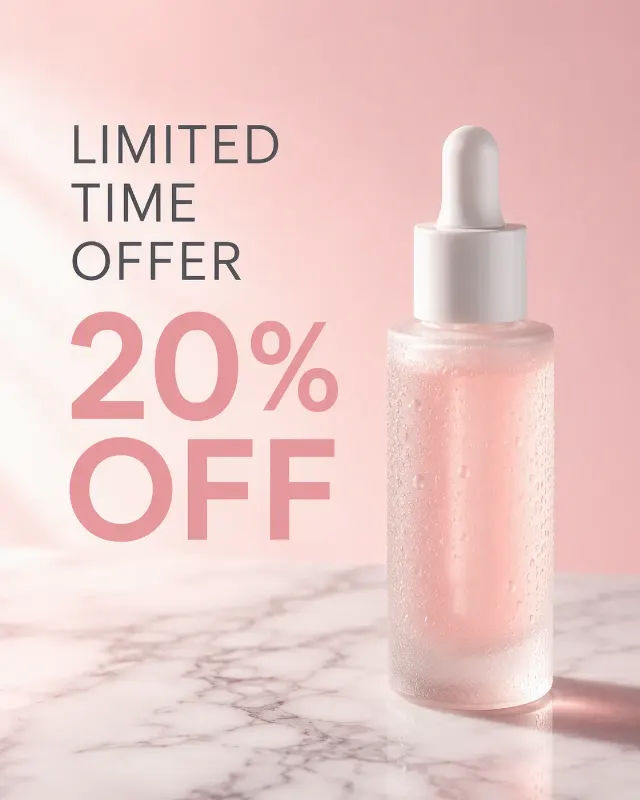 Soft Pink Skincare Facebook Ad