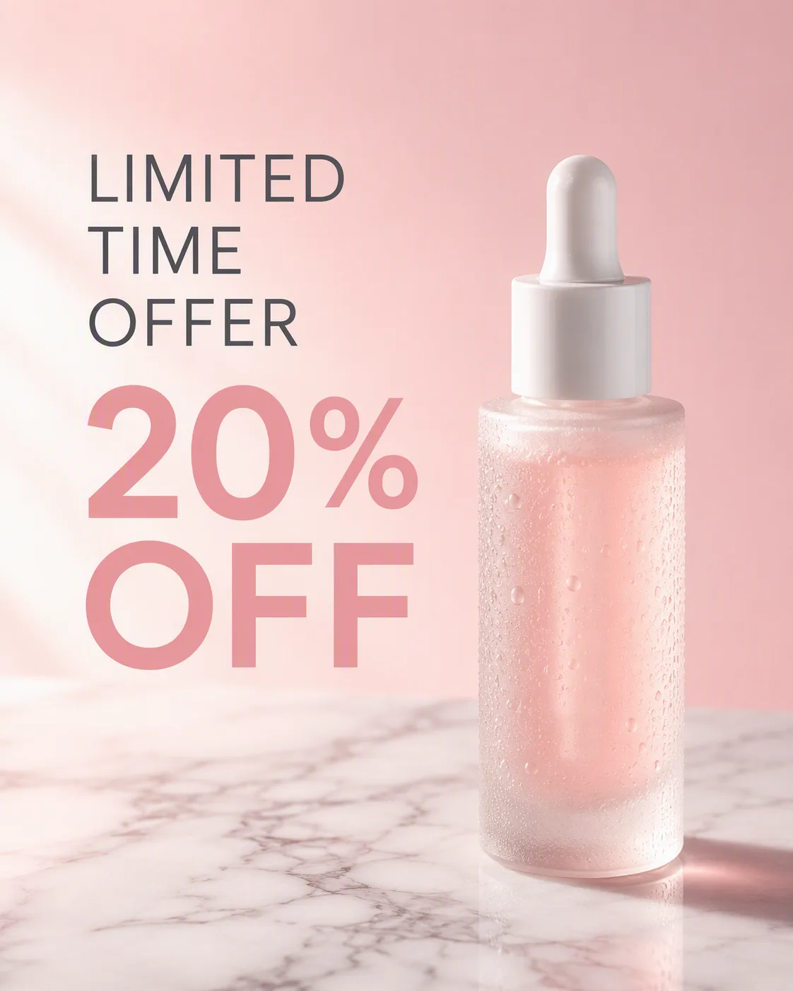 Soft Pink Skincare Facebook Ad