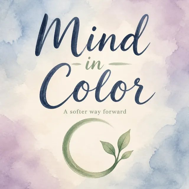 Soft Watercolor Mental Health Podcast Cover