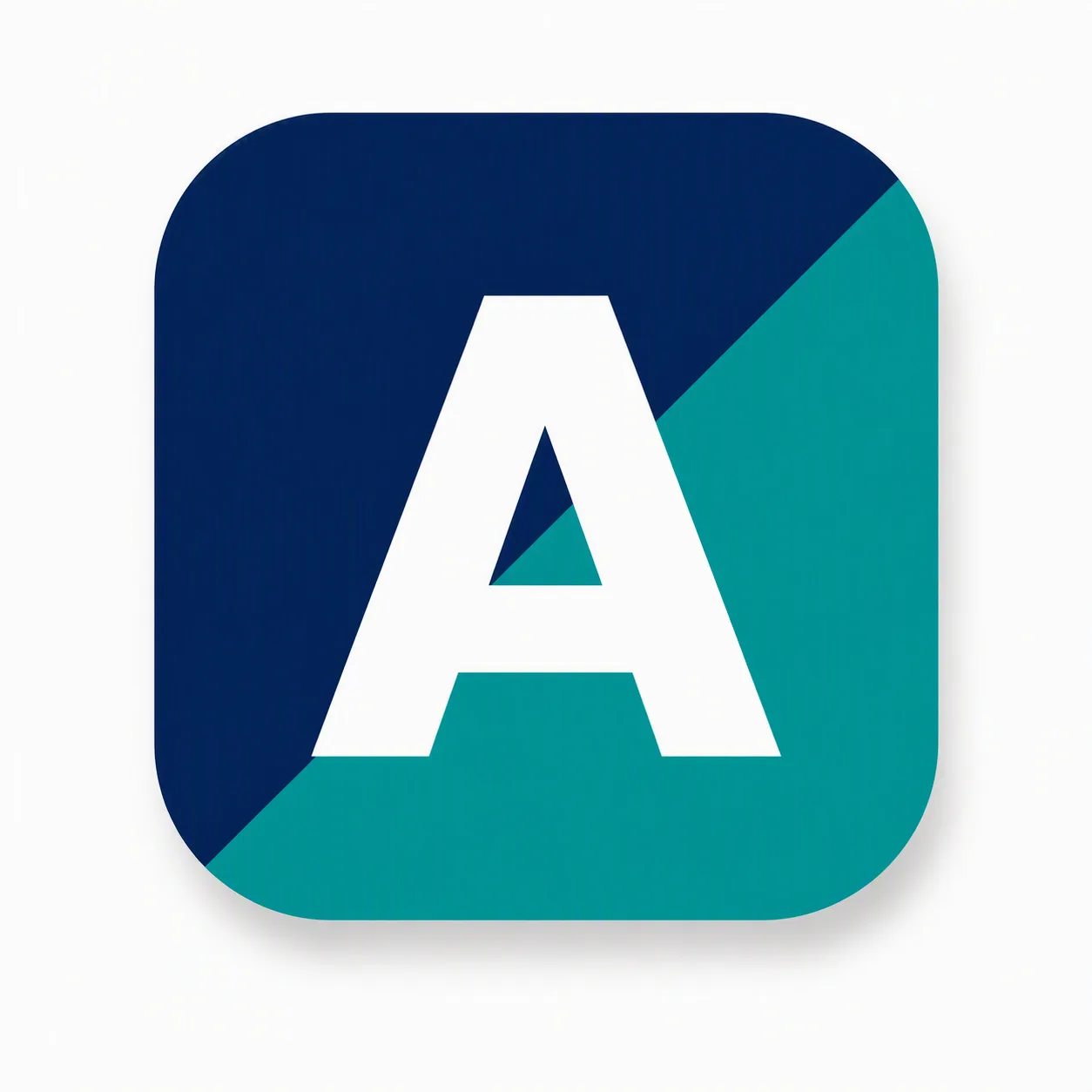 Split Tone Letter Mobile App Icon