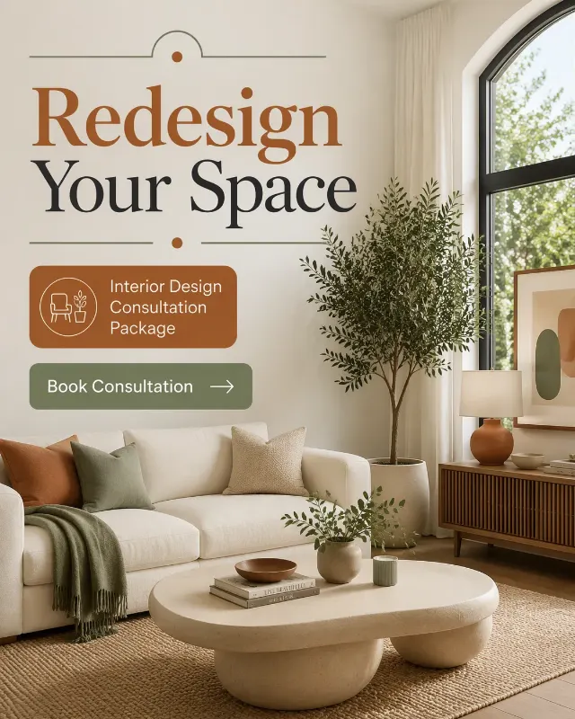 Styled Room Interior Design Instagram Ad