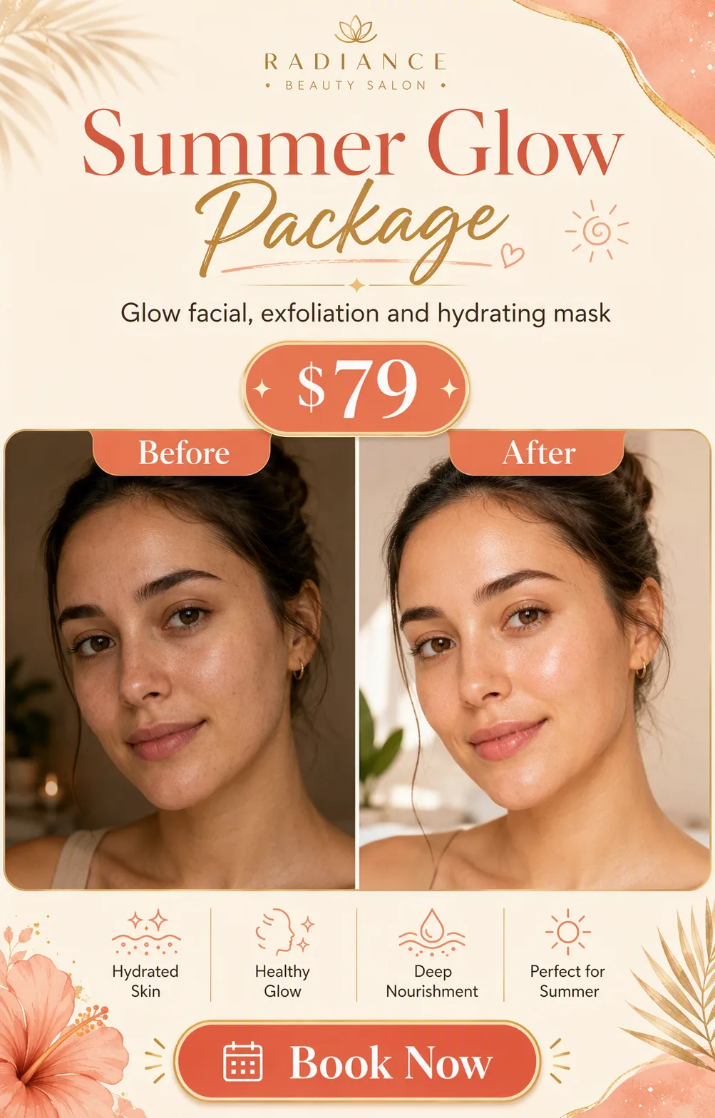 Summer Glow Beauty Salon Instagram Ad