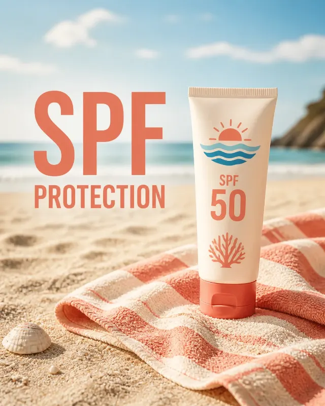 Summer Sunscreen Beach Instagram Ad