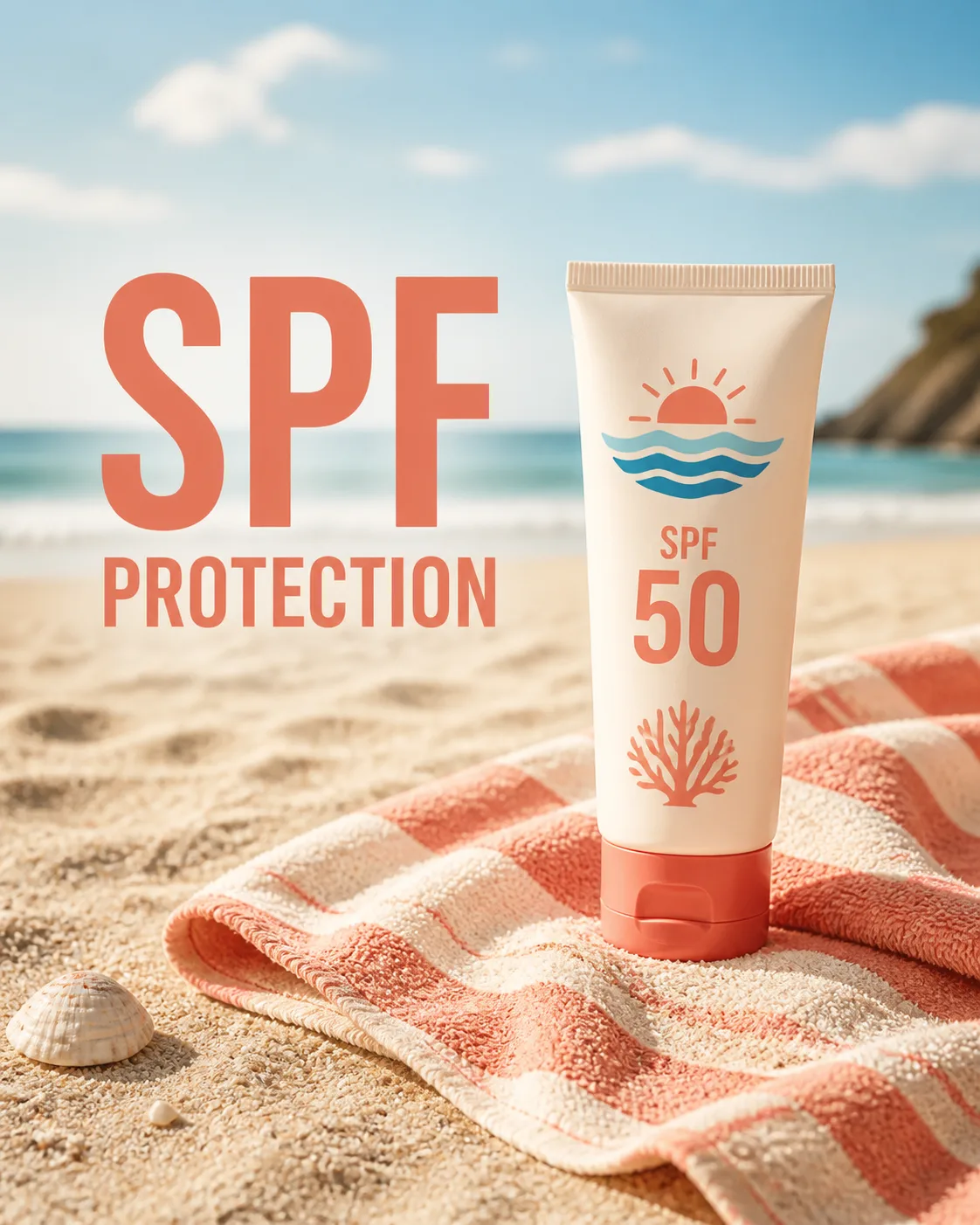 Summer Sunscreen Beach Instagram Ad