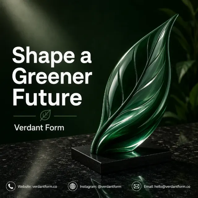 Sustainable Leaf Sculpture Instagram Ad