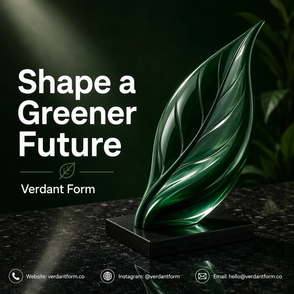 Sustainable Leaf Sculpture Instagram Ad