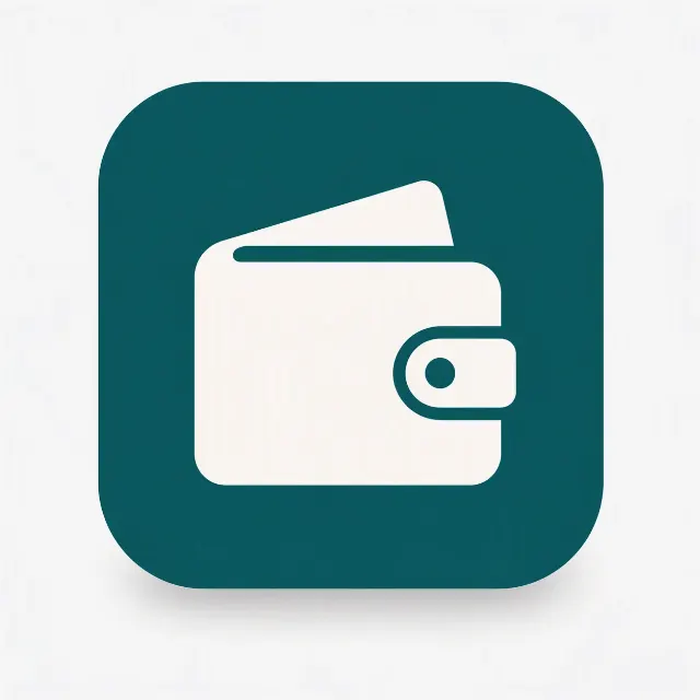 Teal Wallet Budgeting App Icon