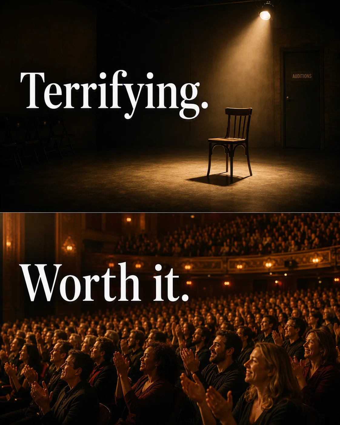 Terrifying Worth It Split Screen Quote