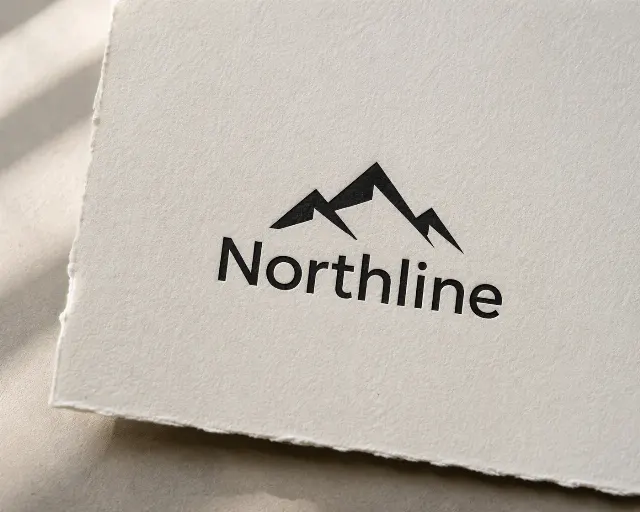 Textured Cotton Paper Logo Mockup