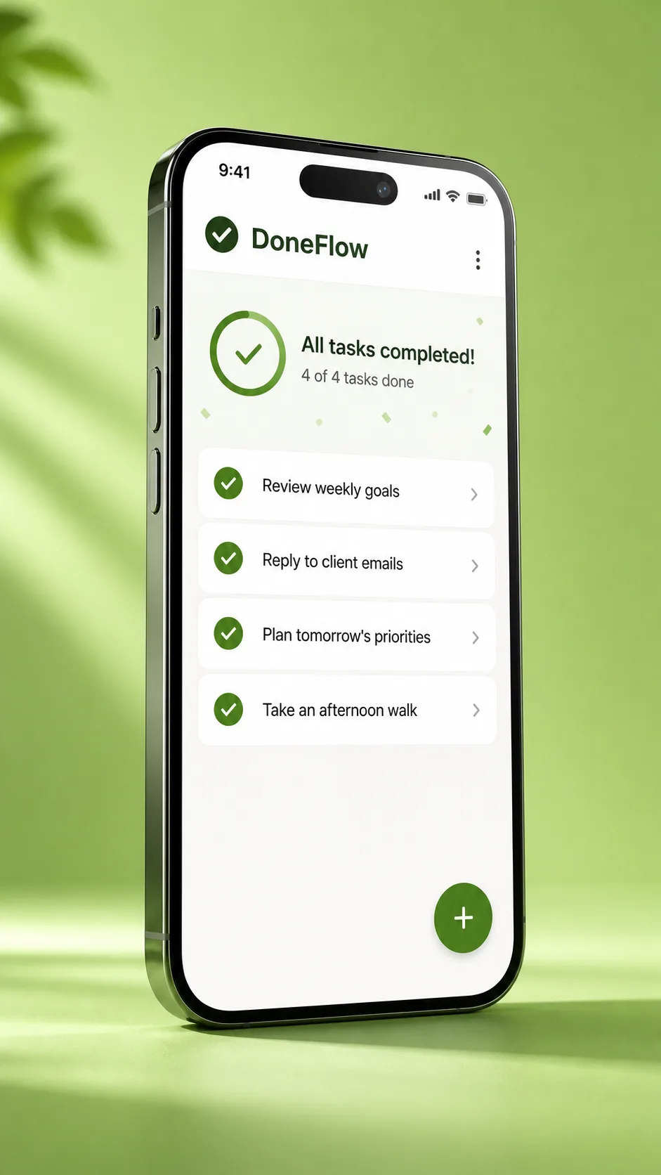 Todo List App Screenshot With Phone Mockup