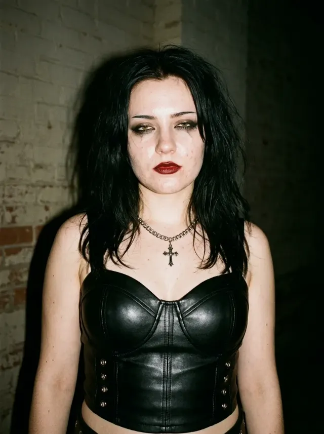 Unfiltered Gothic Flash Portrait