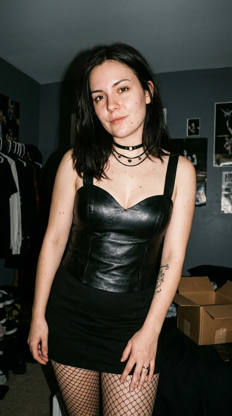 Unfiltered Gothic Leather Bustier Snapshot