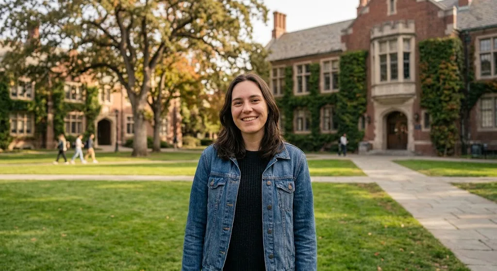 University Campus Lawn Portrait