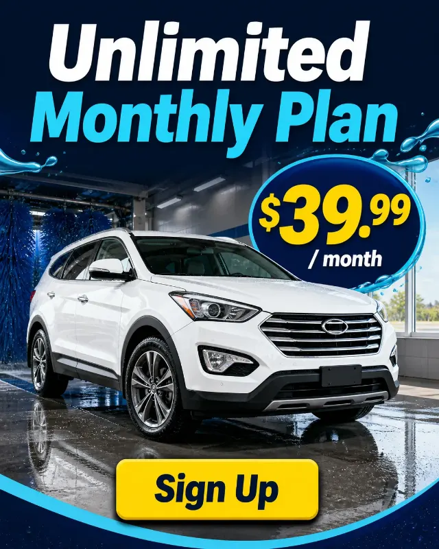 Unlimited Car Wash Facebook Ad