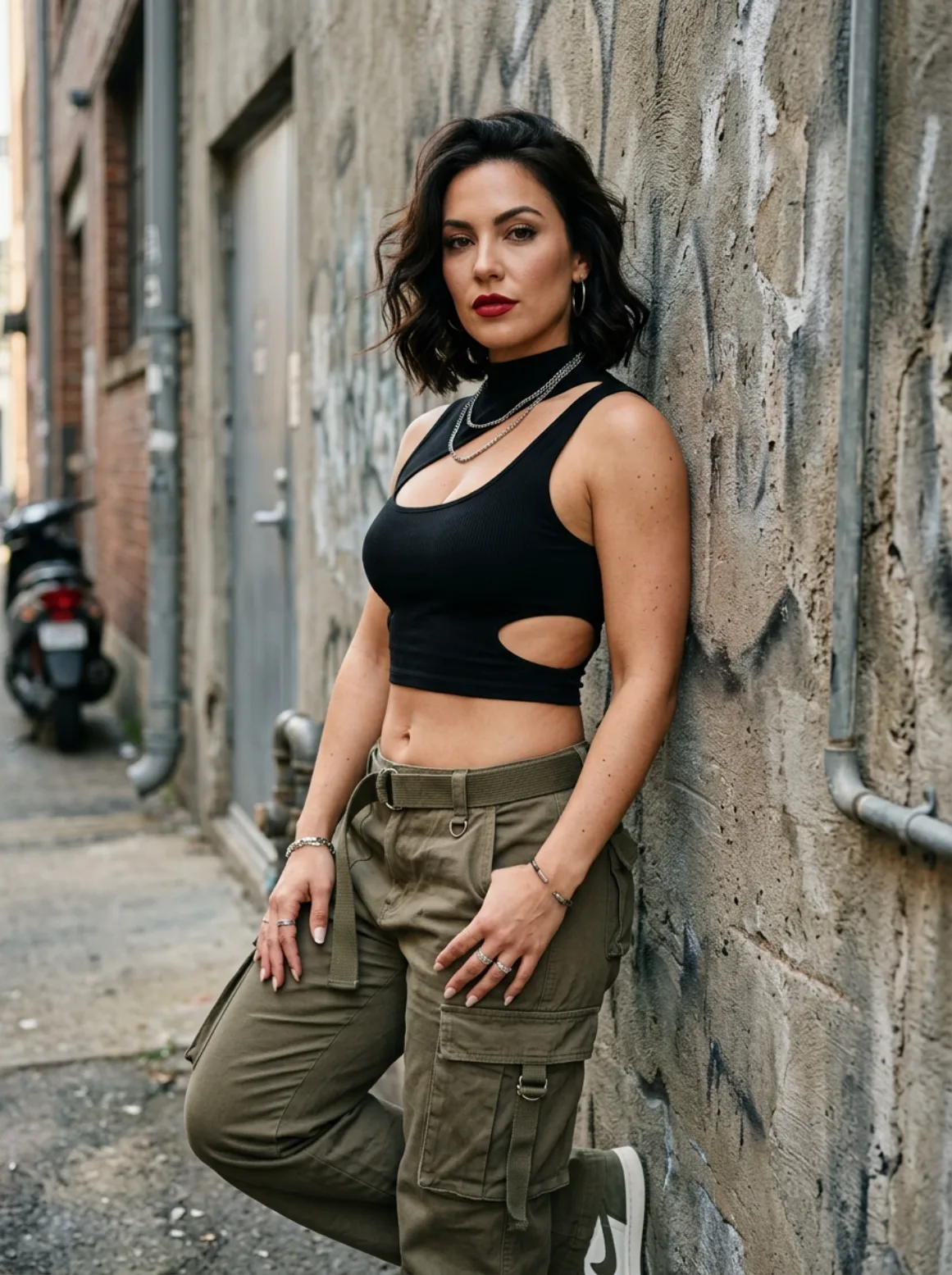 Urban Streetwear Cutout Top Portrait
