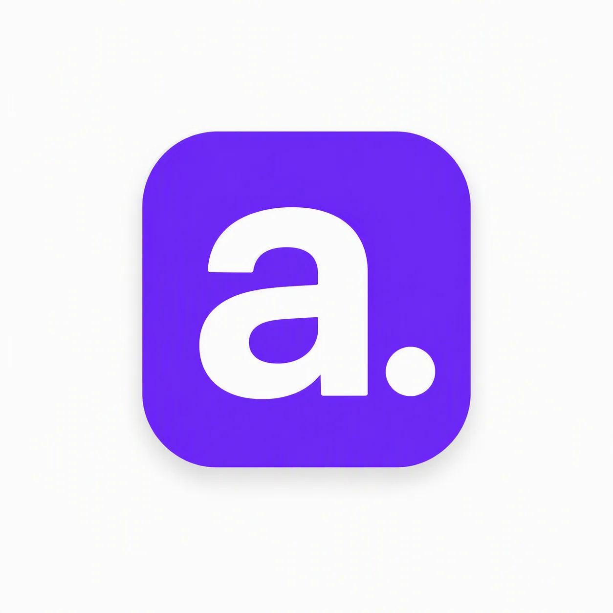 Violet Lowercase Letter App Icon