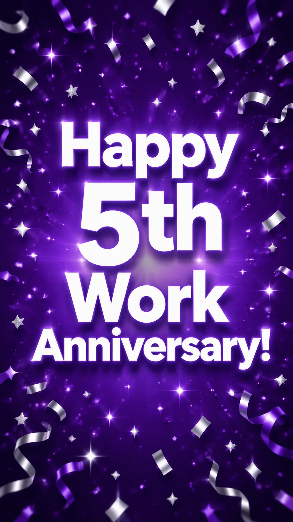 Violet Work Anniversary Instagram Story