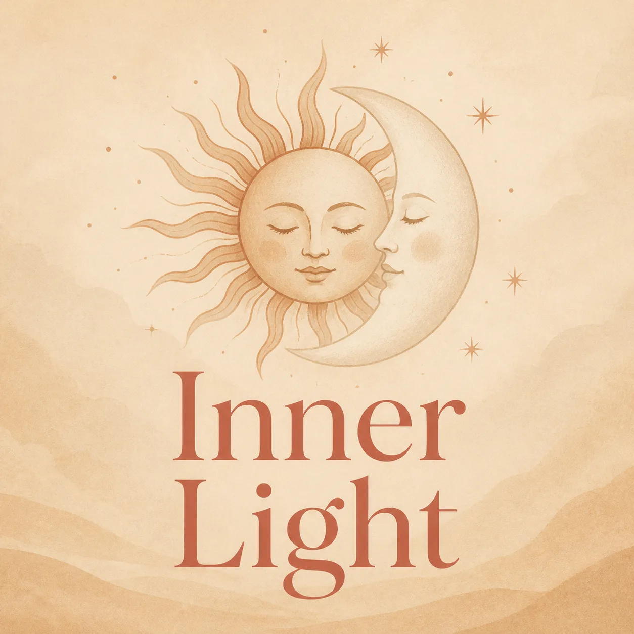 Warm Beige Spirituality Podcast Cover