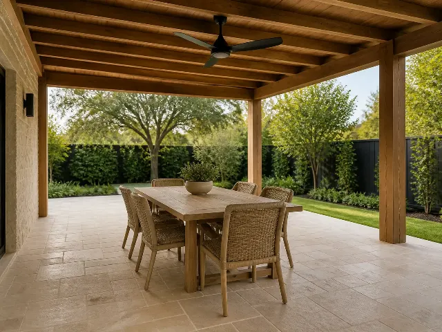 Warm Covered Patio Listing Photograph