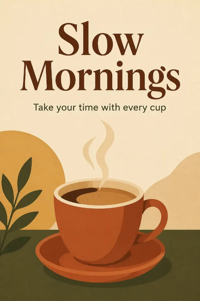 Warm Earthy Espresso Wall Poster
