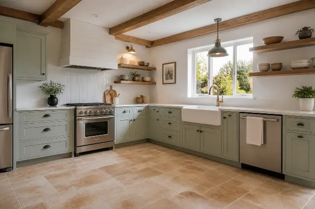 Warm Farmhouse Kitchen Listing Photo