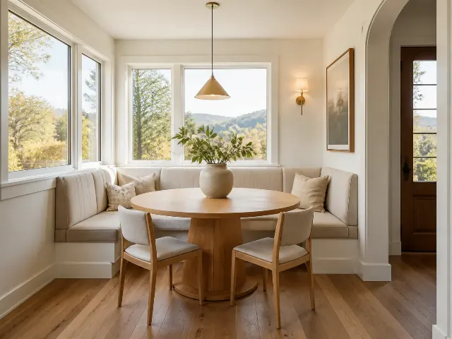 Warm Natural Light Dining Nook Photo