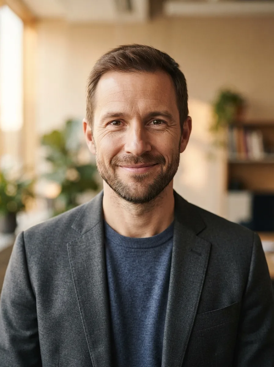 Warm Professional Networking Headshot