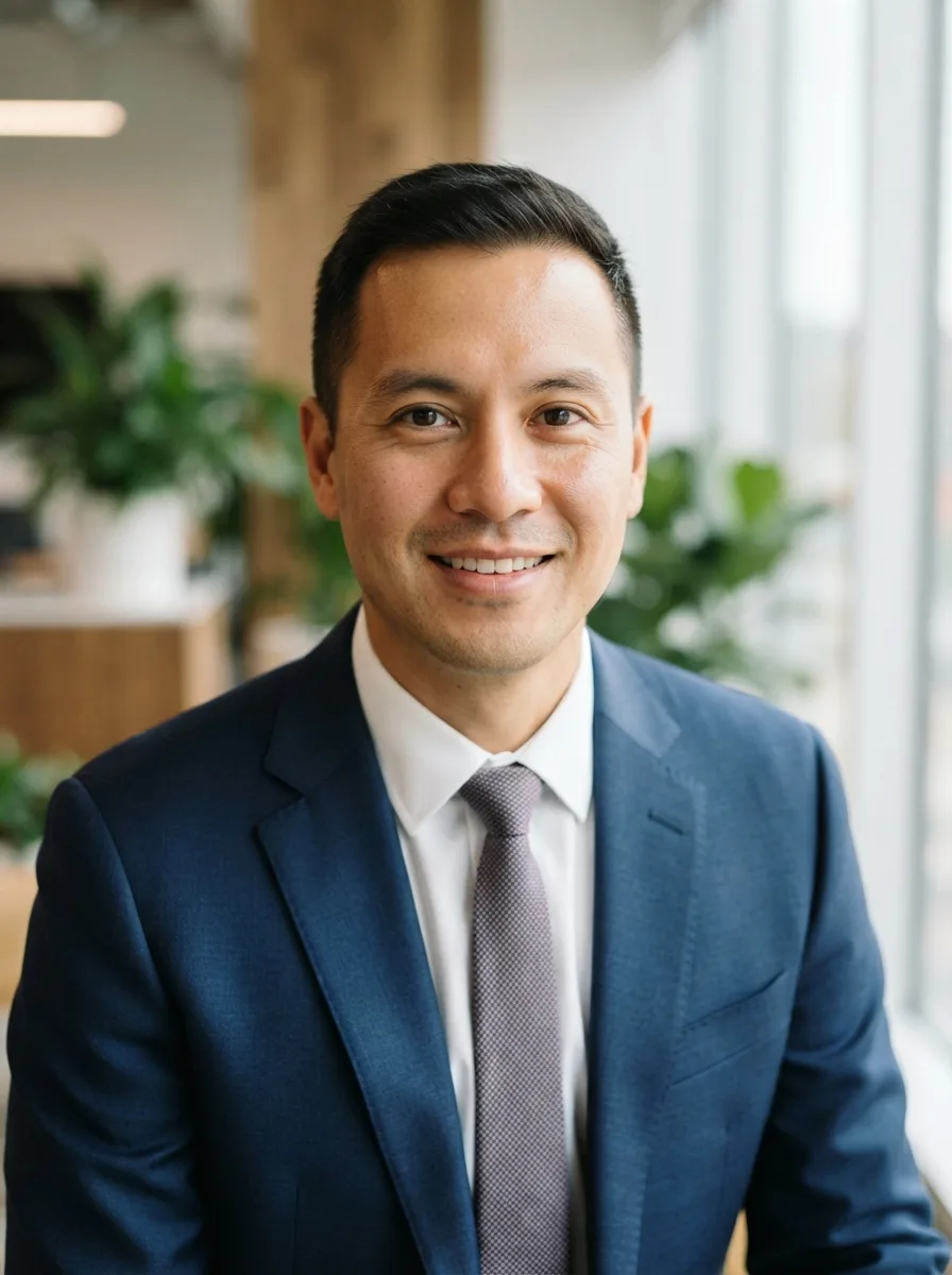 Warm Real Estate Office Headshot