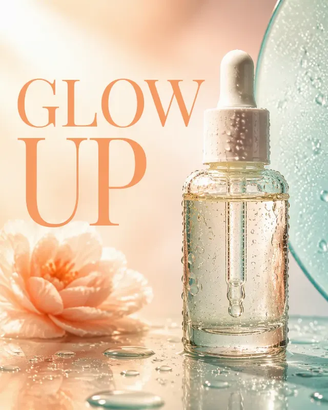 Water Droplet Skincare Beauty Ad