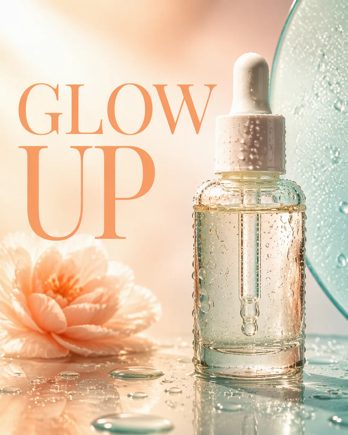 Water Droplet Skincare Beauty Ad