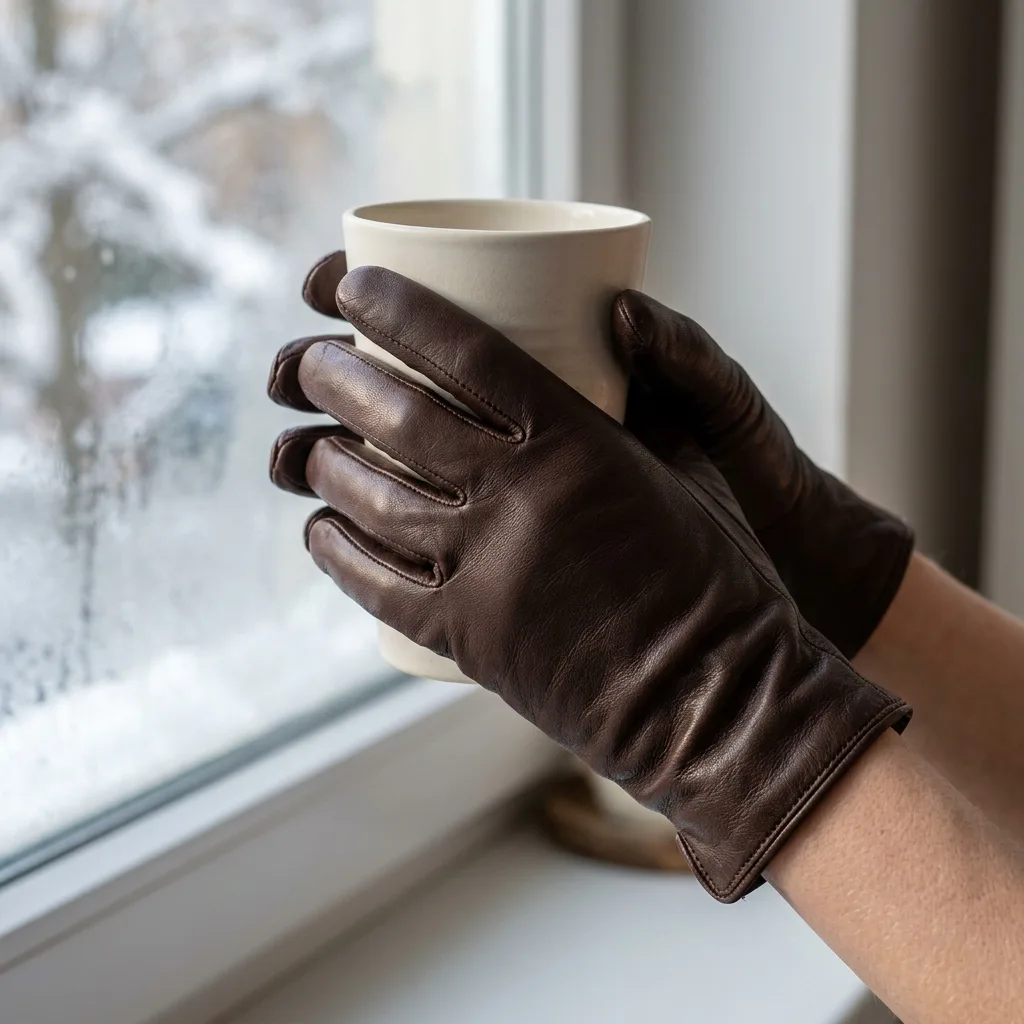 Winter Daylight Leather Glove Product Photo