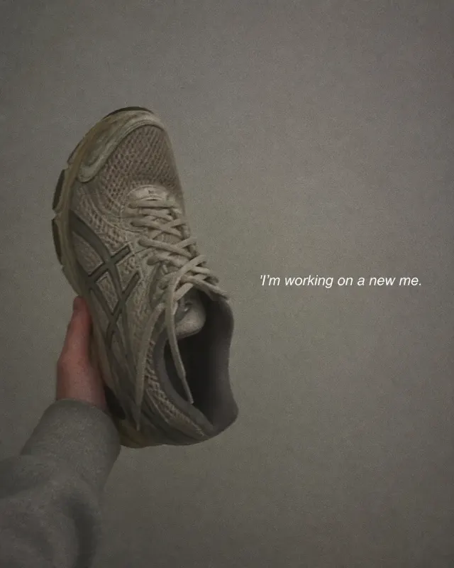 Worn Running Shoe Motivational Quote Photo