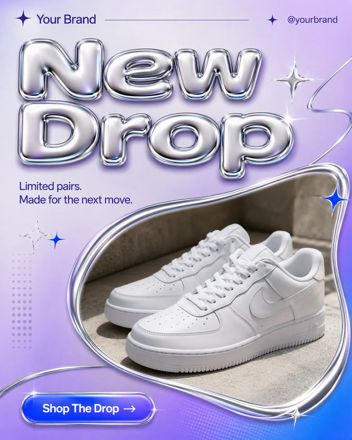 Y2K Chrome Streetwear Drop Post