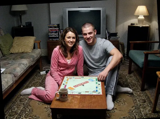 2000s Couple Webcam Board Game Photo