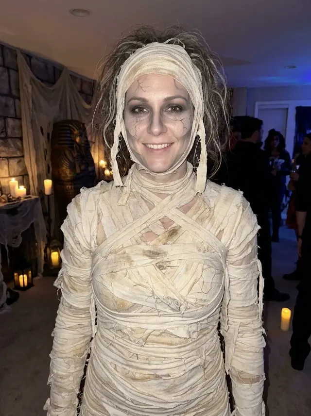 Aged Mummy Halloween Costume Photo