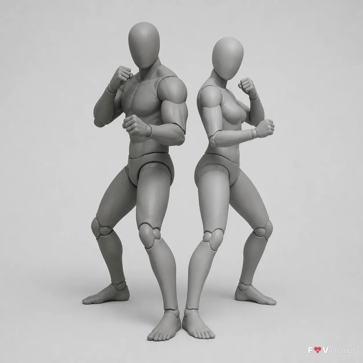 Back-To-Back Fighting Stance Reference