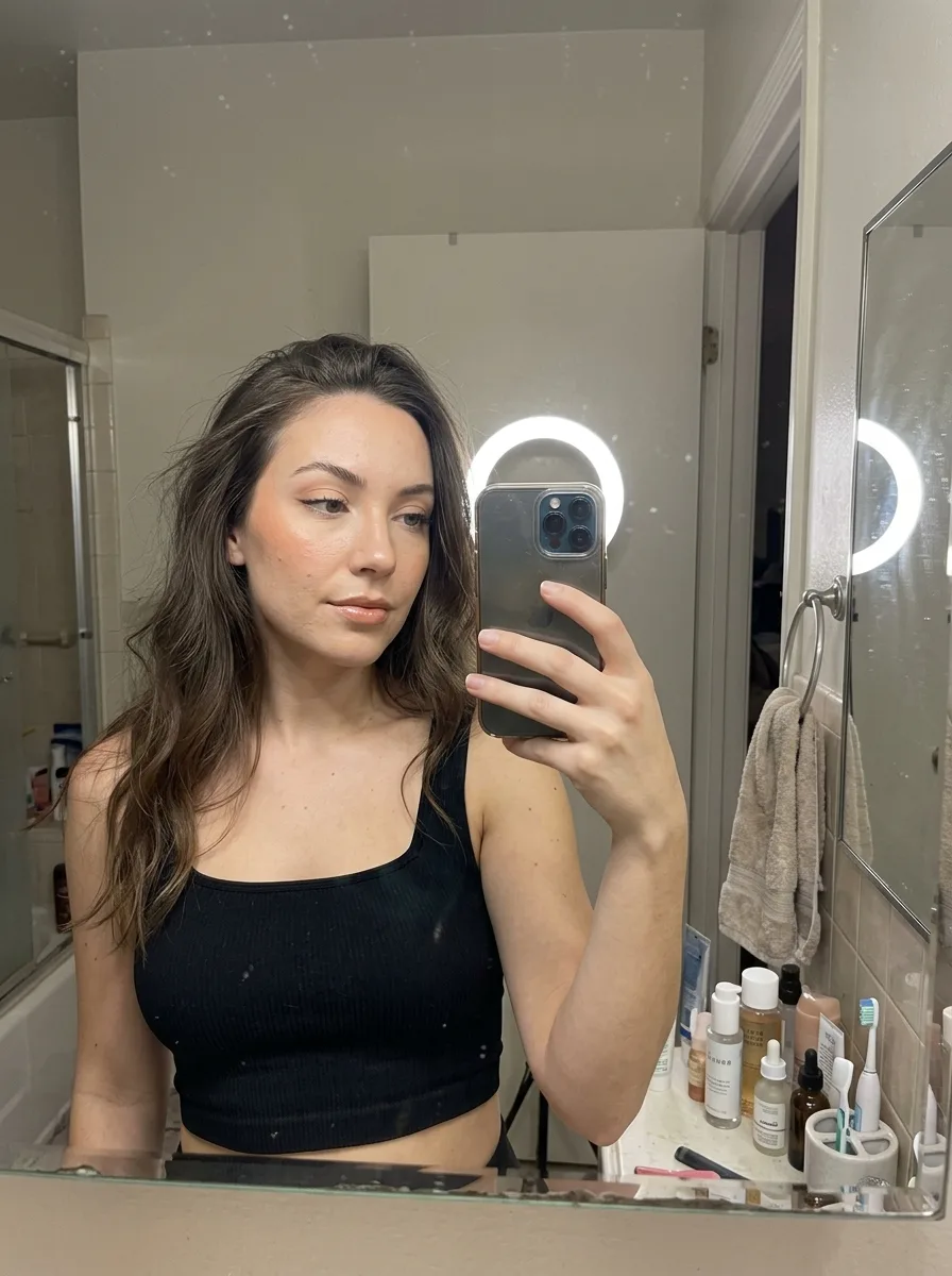 Bathroom Vanity Makeup Mirror Selfie
