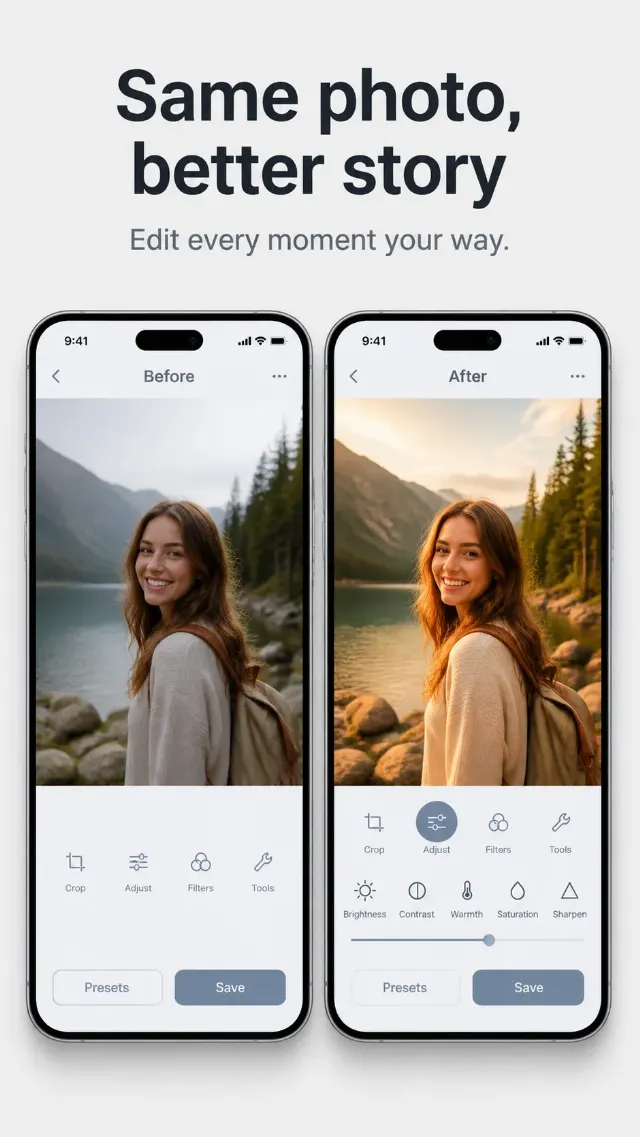 Before And After Photo Editor App Screenshot