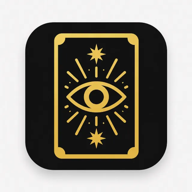 Black And Gold Tarot App Icon